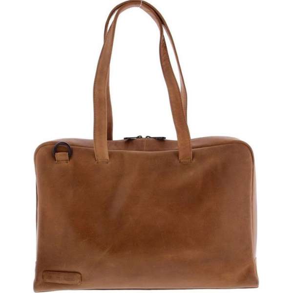 Plevier Leren Dames Laptoptas 15,6 inch Cognac 710