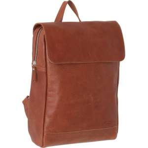 Raw Materials Tas - Rugzak - Reistas -  Eco Leer - Denim binnenvoering - Cognac