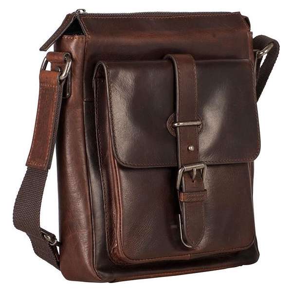 Leonhard Heyden Roma crossbody S 10 inch - Bruin