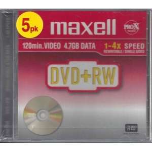 Maxell DVD+RW 47 8X 5PAK