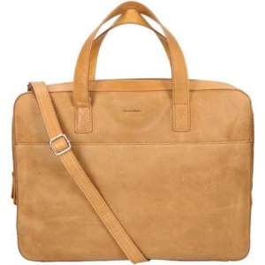 Bloomsbury Laptoptas Bloomsbury Leer - cognac