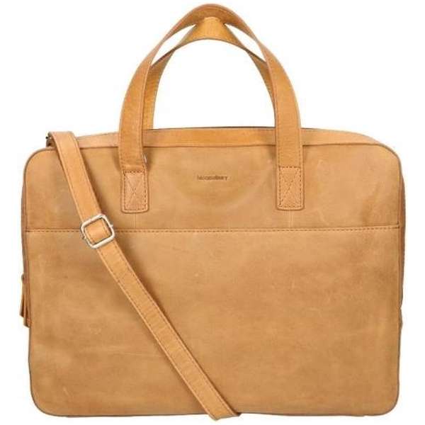 Bloomsbury Laptoptas Bloomsbury Leer - cognac