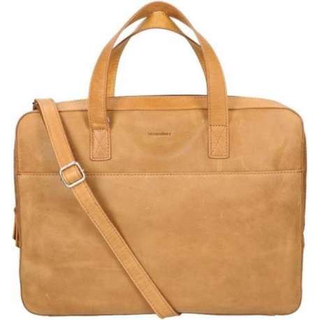 Bloomsbury Laptoptas Bloomsbury Leer - cognac