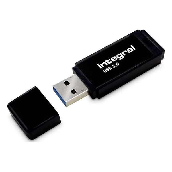 Integral flashgeheugens Integral 64GB USB3.0 Flash Drive - Zwart