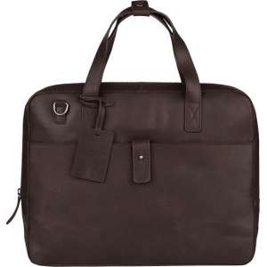 BURKELY leren laptoptas - 13 inch laptoptas - Bruin