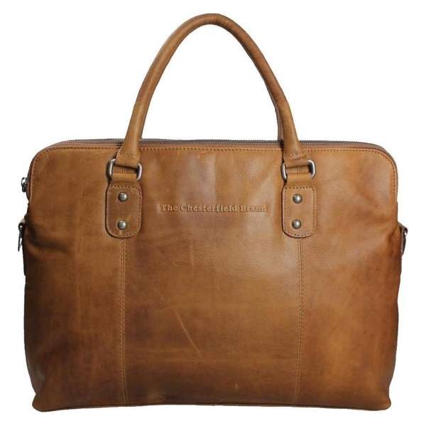 Chesterfield Maria 0701 - Laptoptas - Aktetas - Cognac