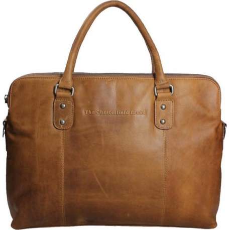 Chesterfield Maria 0701 - Laptoptas - Aktetas - Cognac