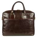 Leer Briefcase Laptoptas - De Kleine Prins - Aktetas bruin 15 inch