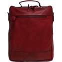 Bear Design Celso Leren Laptop Rugtas / Schoudertas - Rood