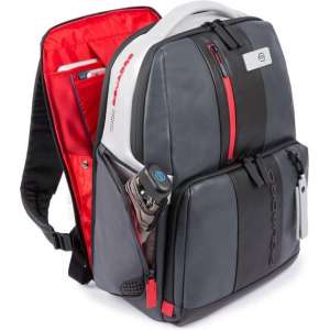 Piquadro Urban Fast Check PC Backpack 15.6'' Black/Grey