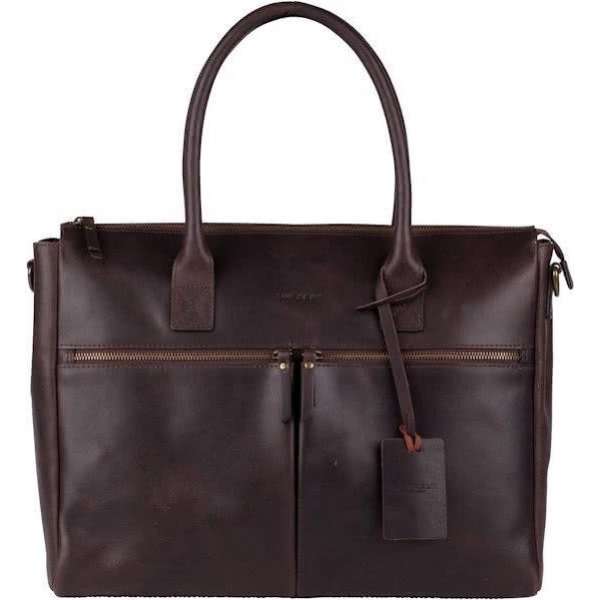 BURKELY Business Laptoptas 15 inch Shopper - Bruin