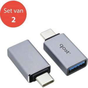 USB-A adapter OTG Converter - Set van 2