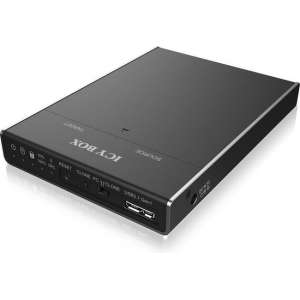 ICY BOX IB-2812CL-U3 basisstation voor opslagstations USB 3.0 (3.1 Gen 1) Type micro-B Zwart