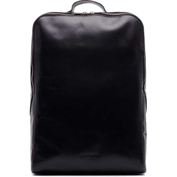 MYOMY My Gym Bag Back Bag Rugzak - 13 inch laptoptas - Hunter Waxy Black