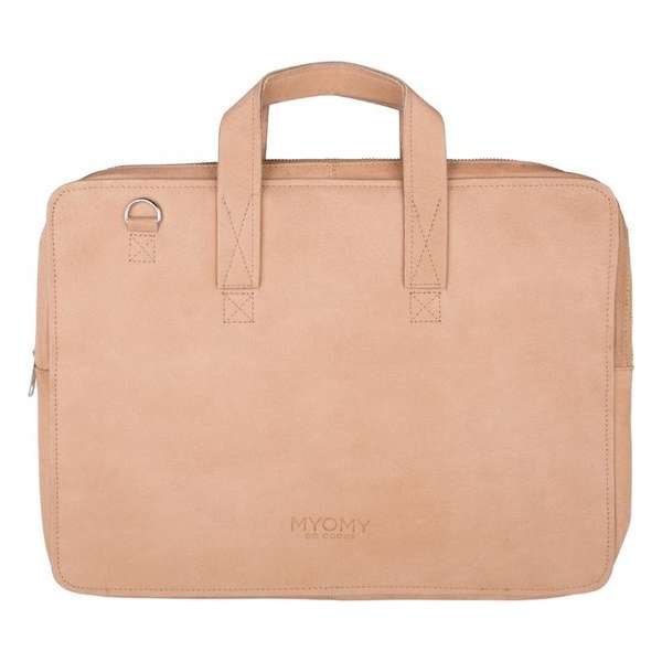 MYOMY My Paper Bag Dames Crossbodytas - 13 inch laptoptas - Beige