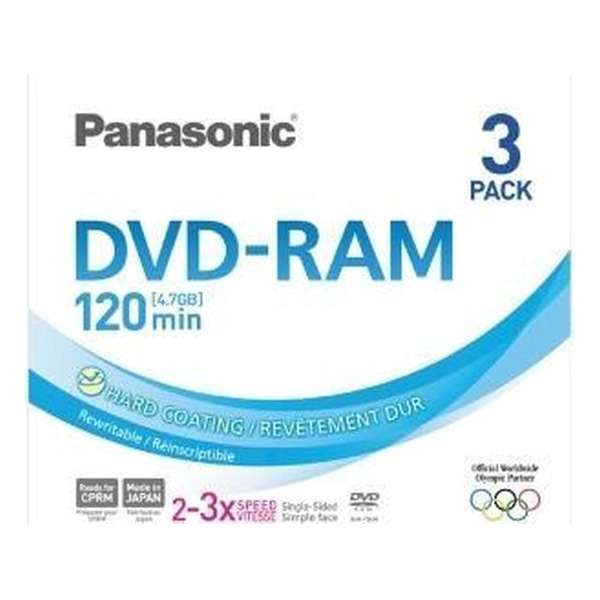 Panasonic LM-AF 120 LE3 DVD-RAM 4,7 GB 3 stuk(s)