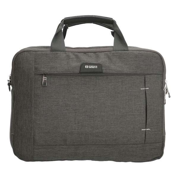 Enrico Benetti Sydney 47155 business schoudertas met 15" laptop - Grijs