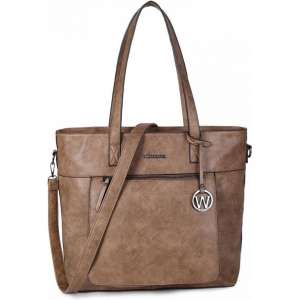 Wimona Evelina 4035 Shopper / Laptoptas - 15 inch - Taupe