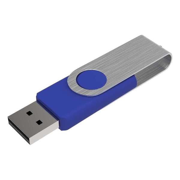 Venditio USB Twister - 2 GB - Blauw - 10 stuks