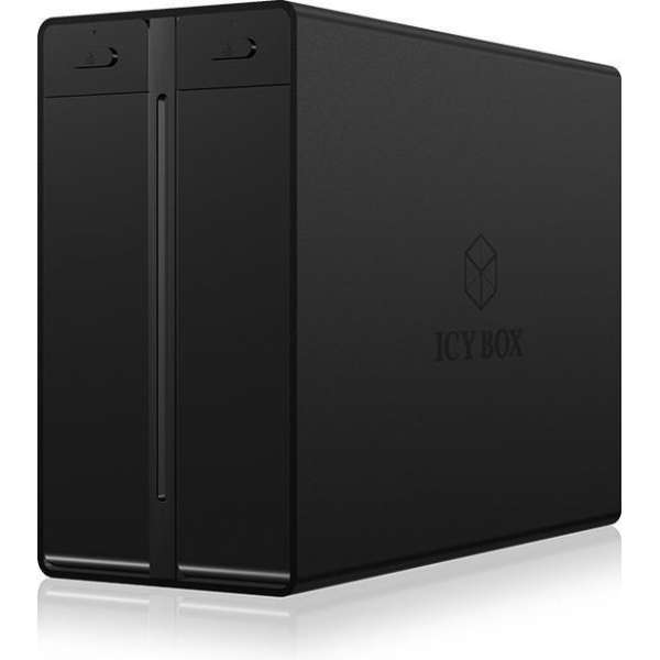 ICY BOX IB-RD3662-C31 behuizing voor opslagstations 3.5'' HDD-behuizing Zwart