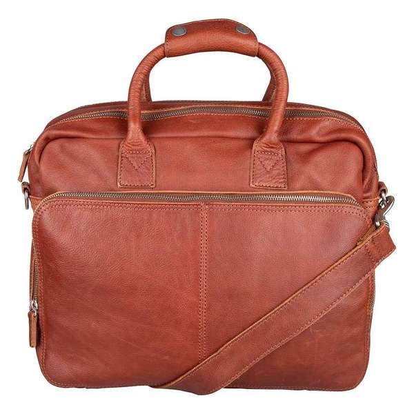 Cowboysbag Schooltas Laptopbag Sollas 15 inch Bruin