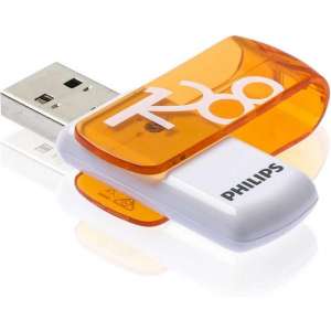 Philips FM12FD05B/00 USB flash drive 128 GB USB Type-A 2.0 Oranje, Wit