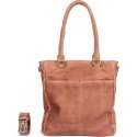 DSTRCT Raider Road Leren Shopper - Cognac