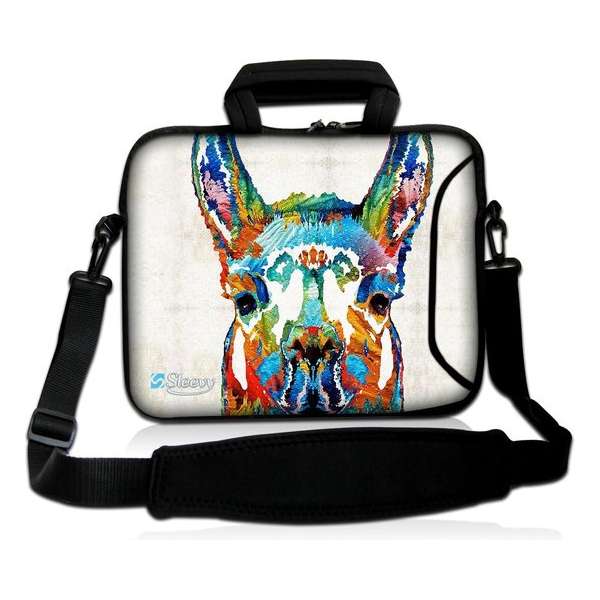 Laptoptas 17,3 inch lama artistiek - Sleevy