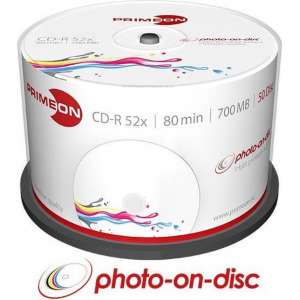 Primeon 2761105 CD-R 700MB 50stuk(s) lege cd