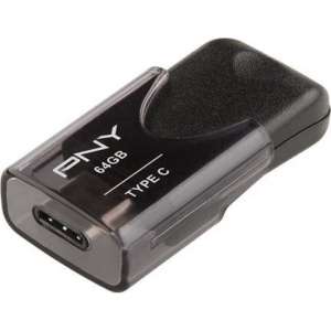 PNY Elite 64GB USB flash drive USB Type-C 3.2 Gen 1 (3.1 Gen 1) Zwart