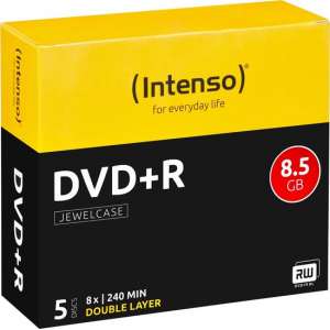 DVD+R Intenso 8,5GB 5pcs JewelCase DOUBLE LAYER