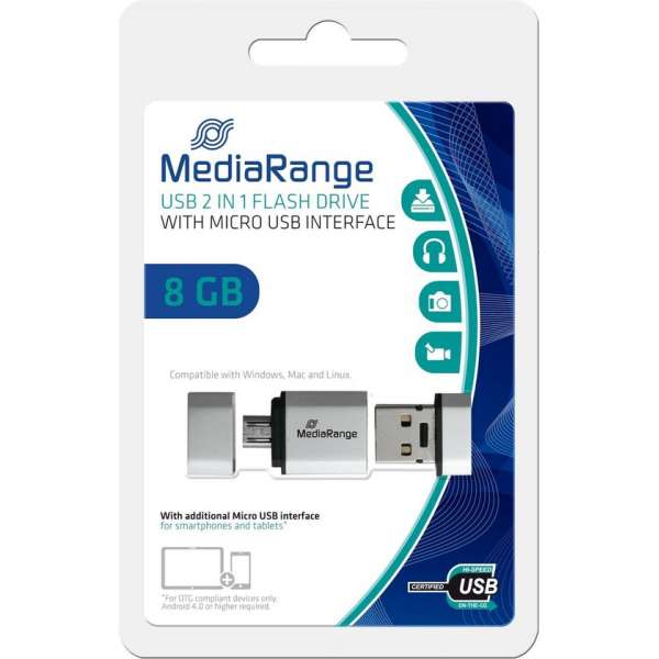 MediaRange Hispeed  - USB-stick - 8 GB
