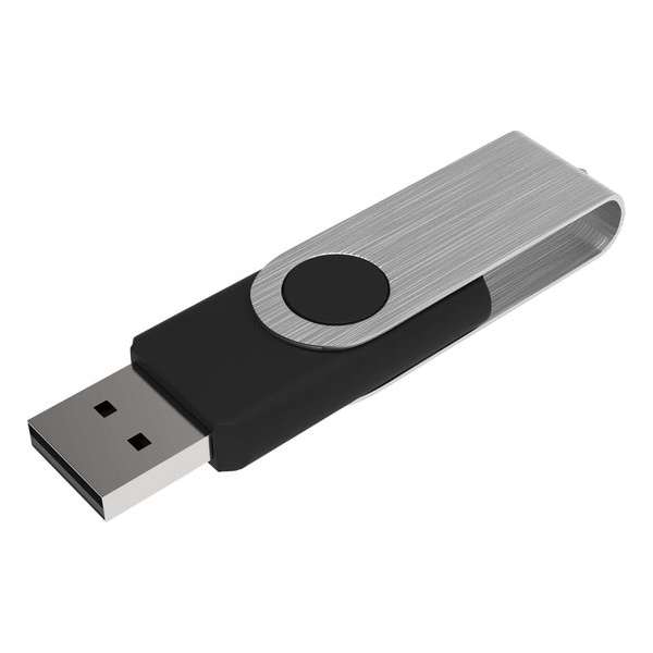 Venditio USB Twister, 64 GB, Zwart, 50 stuks