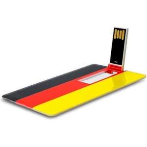 Creditcard usb stick Duitse vlag 16GB -1 jaar garantie – A graden klasse chip