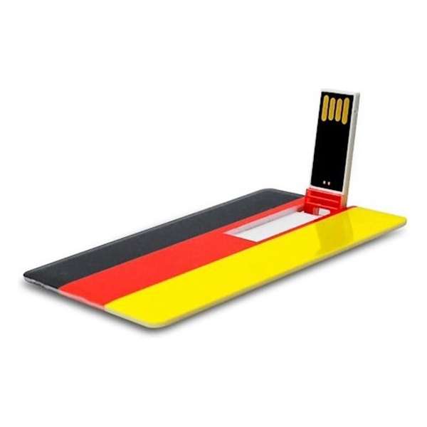 Creditcard usb stick Duitse vlag 16GB -1 jaar garantie – A graden klasse chip