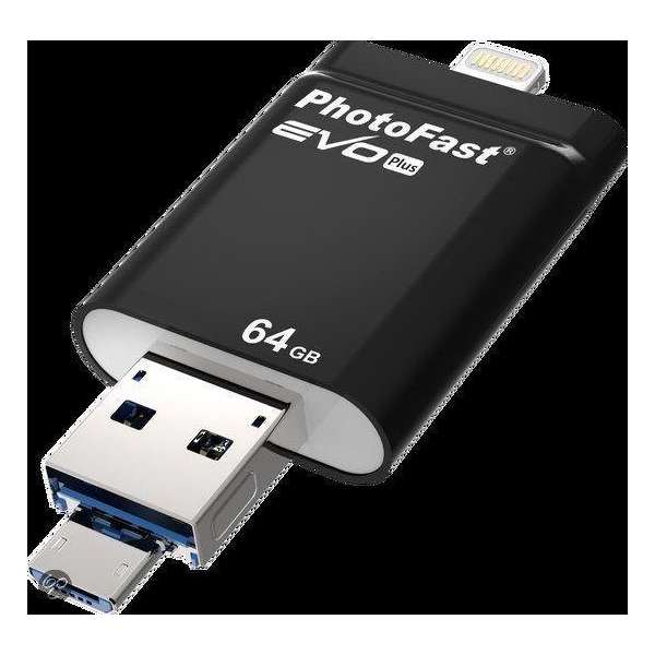 Photofast i-FlashDrive EVO PLUS for iOS Android & Mac/PC 8GB
