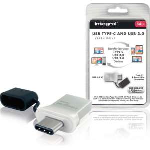 Integral Fusion Type-C and USB 3.0 Flash Drive 64GB