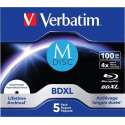 Verbatim 43834 BDXL M-Disc Blu-Ray Disc 100 GB 5 stuk(s)