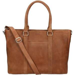 Bloomsbury Laptoptas Bloomsbury Leer - cognac