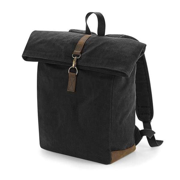 Senvi Rugzak Waxed Canvas - Kleur Zwart - 9 Liter