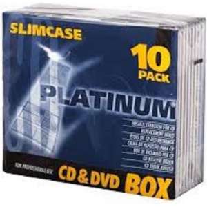 CD doosje Slimcase  (voor 1CD) 10er Pack