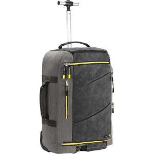 CabinMax Handbagage Rugzaktrolley - Trolley Rugzak 44L - 55x40x20 cm- Laptoptas - Manhattan - Geel/Rood  (MANHATTAN)