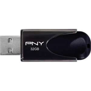 PNY Attache 4 32GB - USB-Stick / Zwart