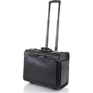 Davidt's Leren Pilotenkoffer / trolley 15,6"