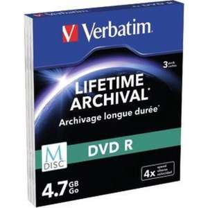 M-DISC Verbatim 4.7GB 3pcs DVD 4x mat silver