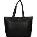 FMME Cathy shopper/laptoptas 15.6 inch black croco