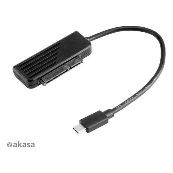 Akasa USB3.1 Gen 1 2.5 SATA SSD/HDD Adpater with Type C, Plug and play.