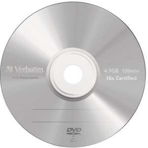 Verbatim 43519 DVD-R Matt Silver Schijven - 5 Stuks / Jewelcase