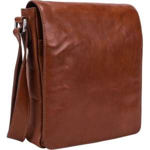 Leonhard Heyden Cambridge messenger S 10 inch - Cognac