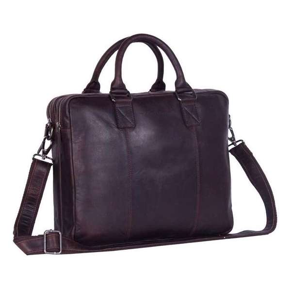 Chesterfield Bags Leren Laptoptas 15 inch Floris Brown